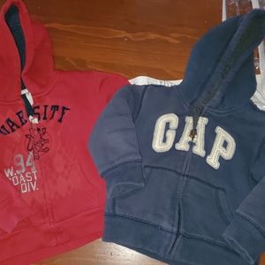 Zipped hoodies